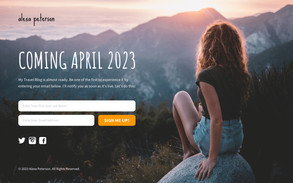 A landing page is a standalone and focused web page created for a specific purpose